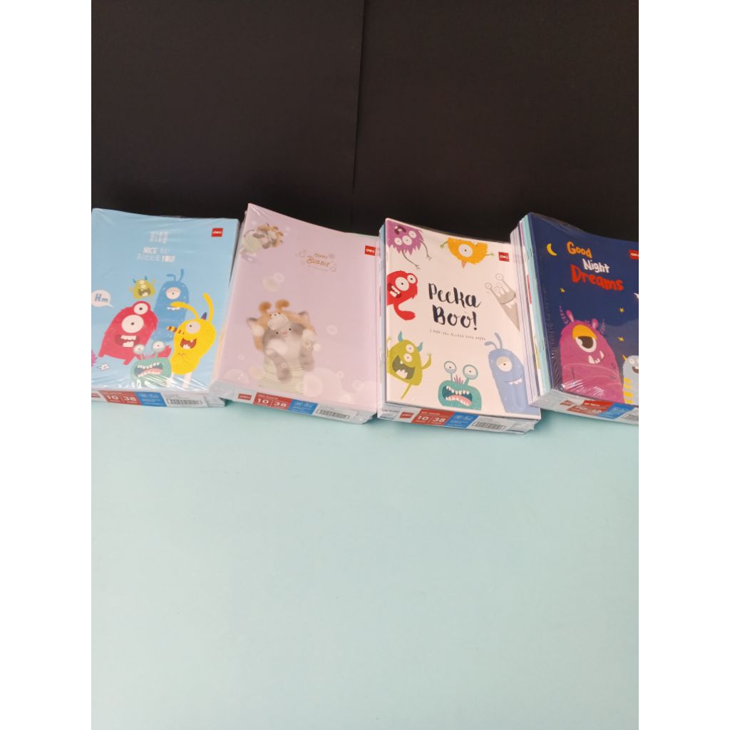 

Buku Tulis A5 Deli 10Pcs 58 Lembar, Buku sekolah Tebal KWARTO