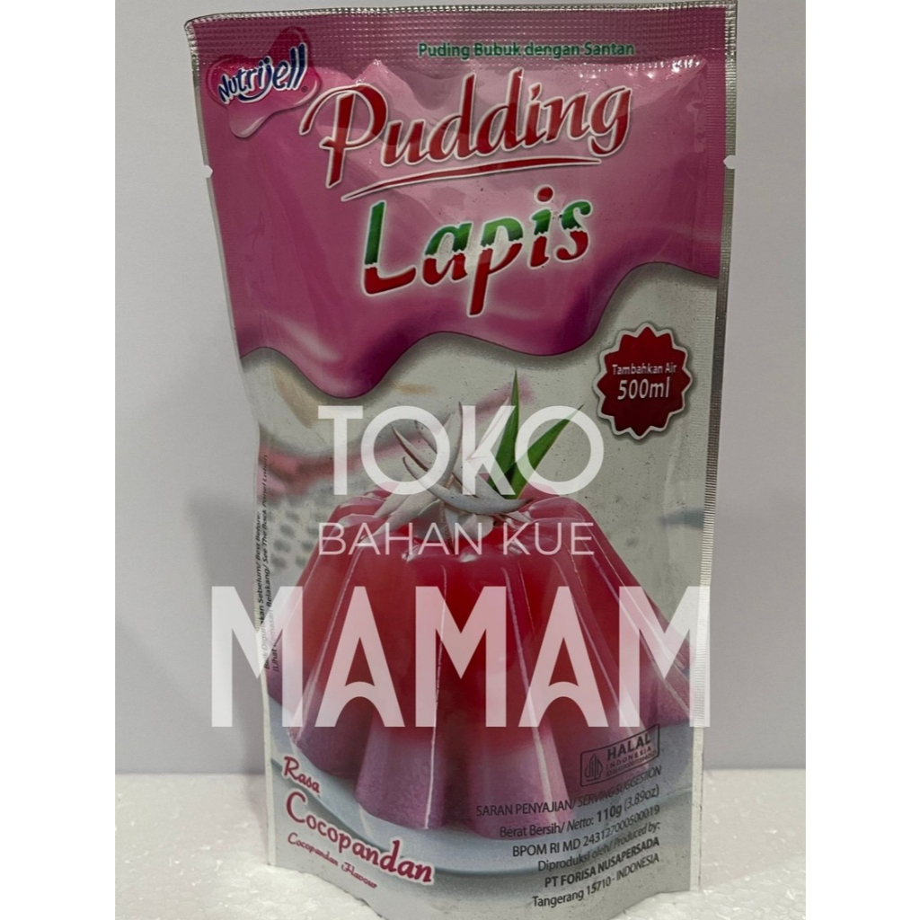 

Nutrijell Pudding Lapis Cocopandan 145gr | Puding Instan Lapis Manis Segar – Bahan Dessert & Camilan Keluarga