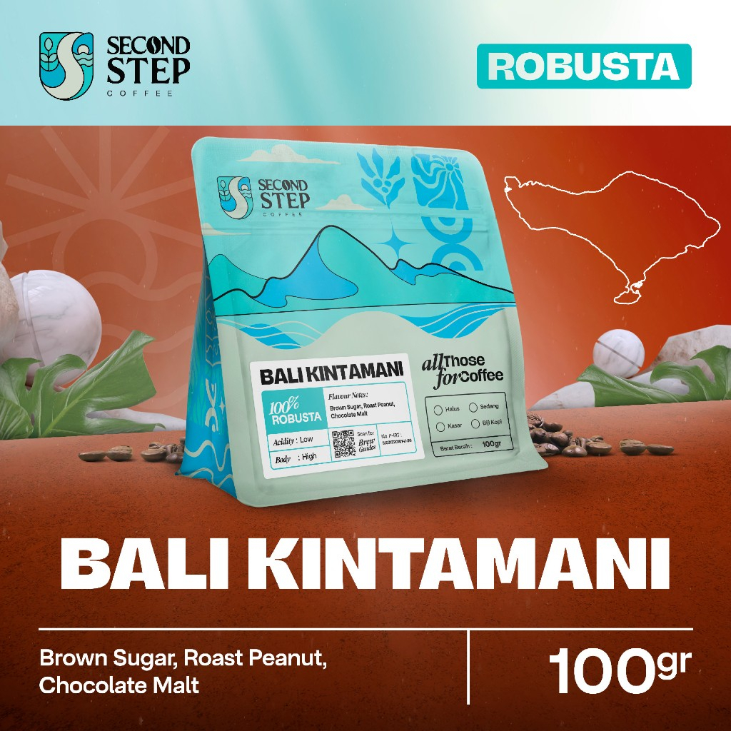 

Biji Kopi Bubuk Robusta Bali Kintamani Coffee Roast Beans Espresso Tubruk 100gr