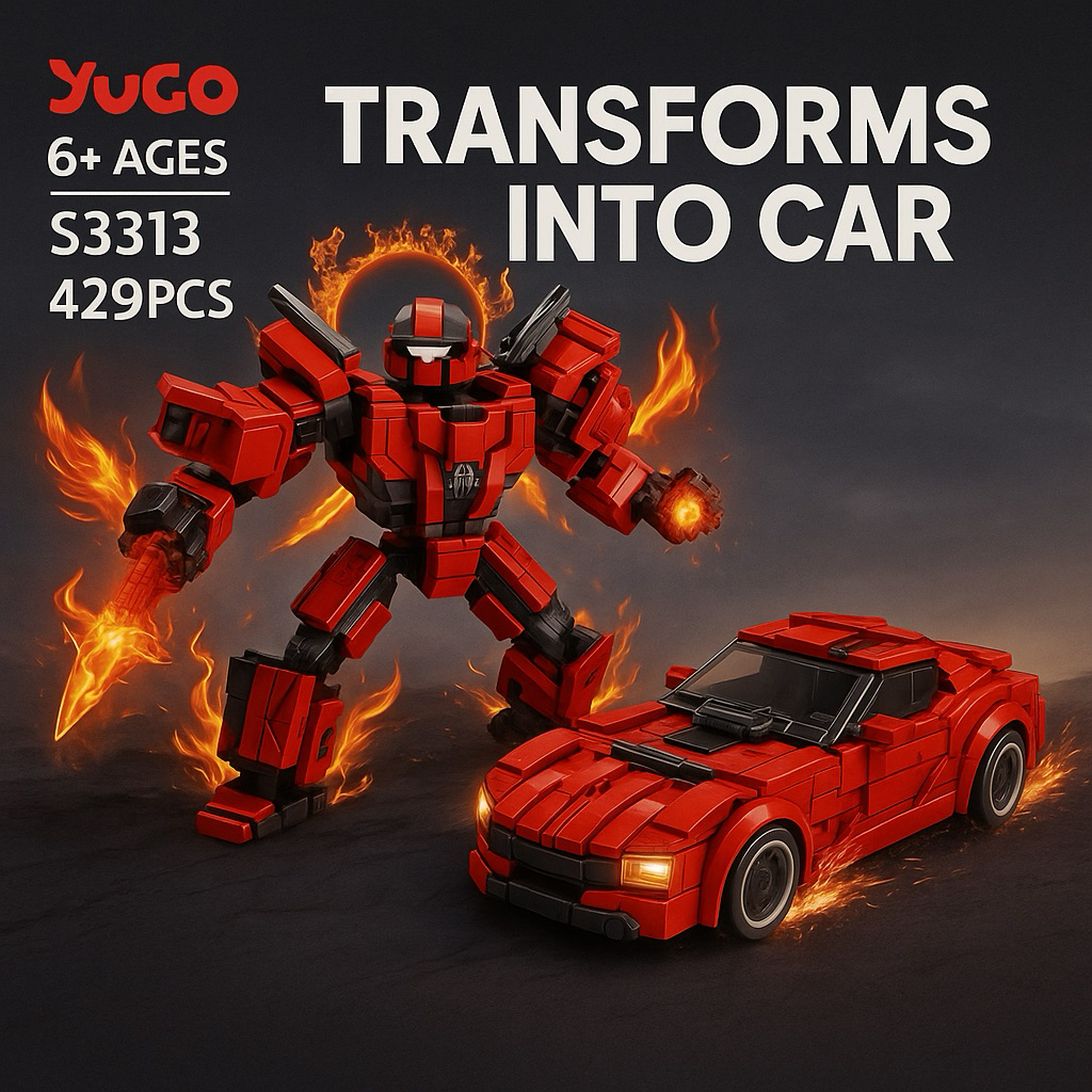 LEGO ROBOT TRANSFORMERS MAINAN ANAK COWOK LAKI LAKI MOBIL BERUBAH JADI ROBOT