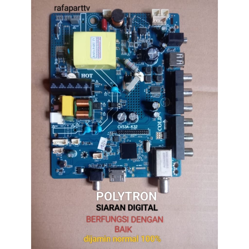 MB MAINBOARD TV POLYTRON DIGITAL PLD24V1853/PLD24V0853/DLl