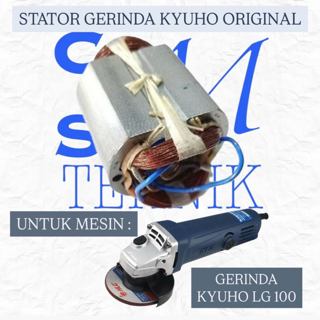 STATOR GURINDA KYUHO LG100 STATOR GERINDA TANGAN KYUHO LG 100 ORIGINAL