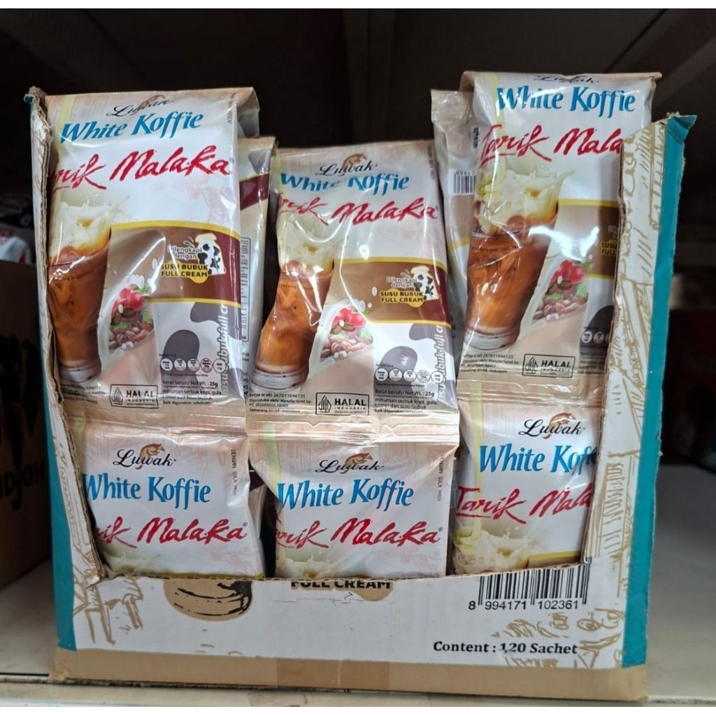 

[PROMO] LUWAK WHITE KOFFIE LESS TARIK MALAKA || KEMASAN (10 pcs x 30 Gram) || Exp 2026