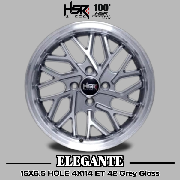 Velg Ring 15 HSR Elegante PCD 4X114 R15 | Desain Elegant