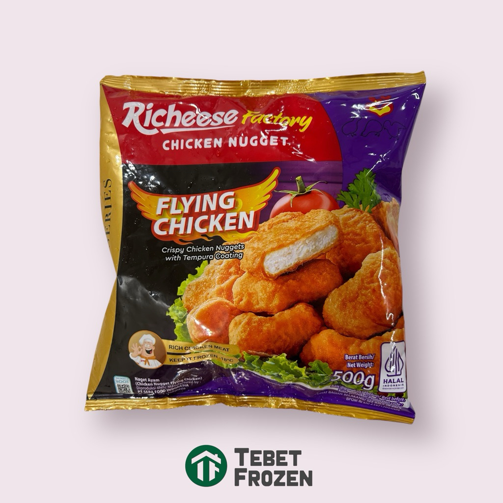 

RICHEESE FLYING CHICKEN NUGGET 400GR - TEBET FROZEN