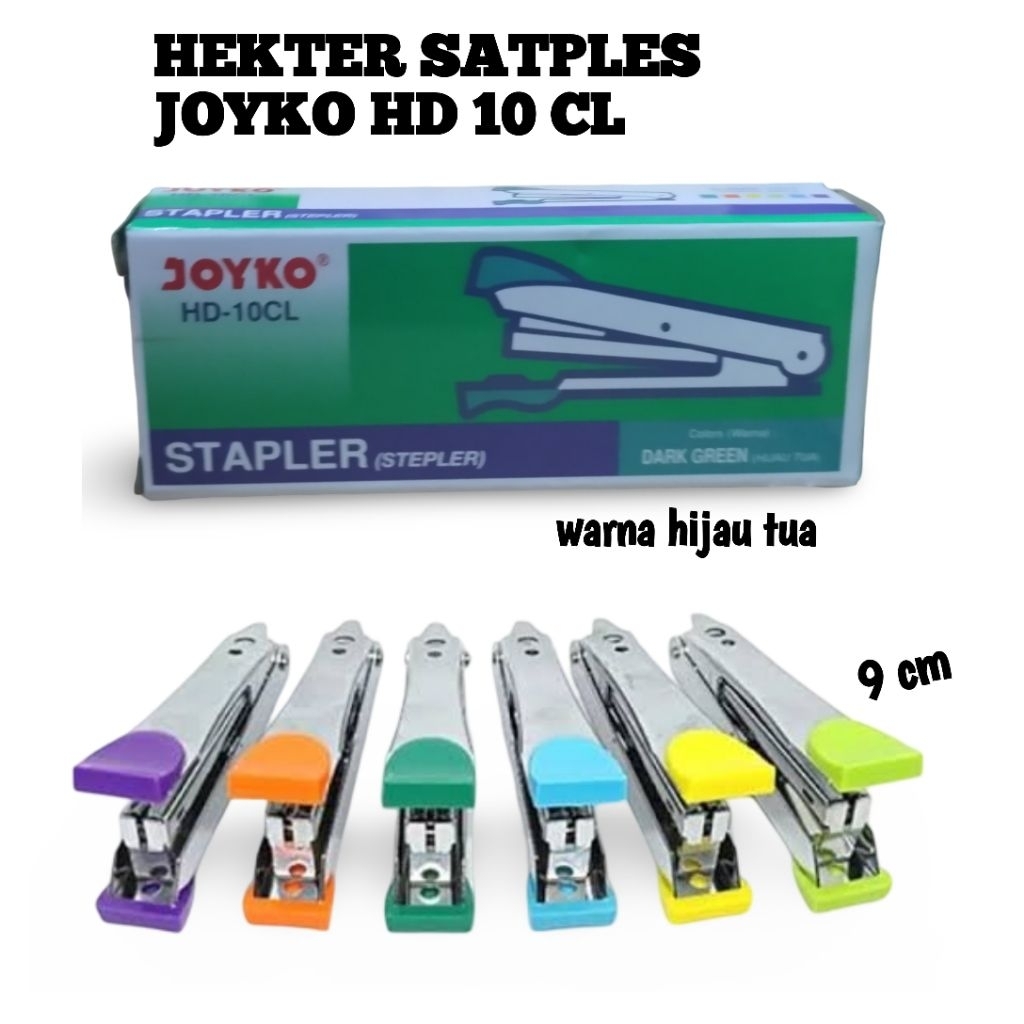 

HEKTER STAPLER joyko HD 10 CL warna HIJAU TUA