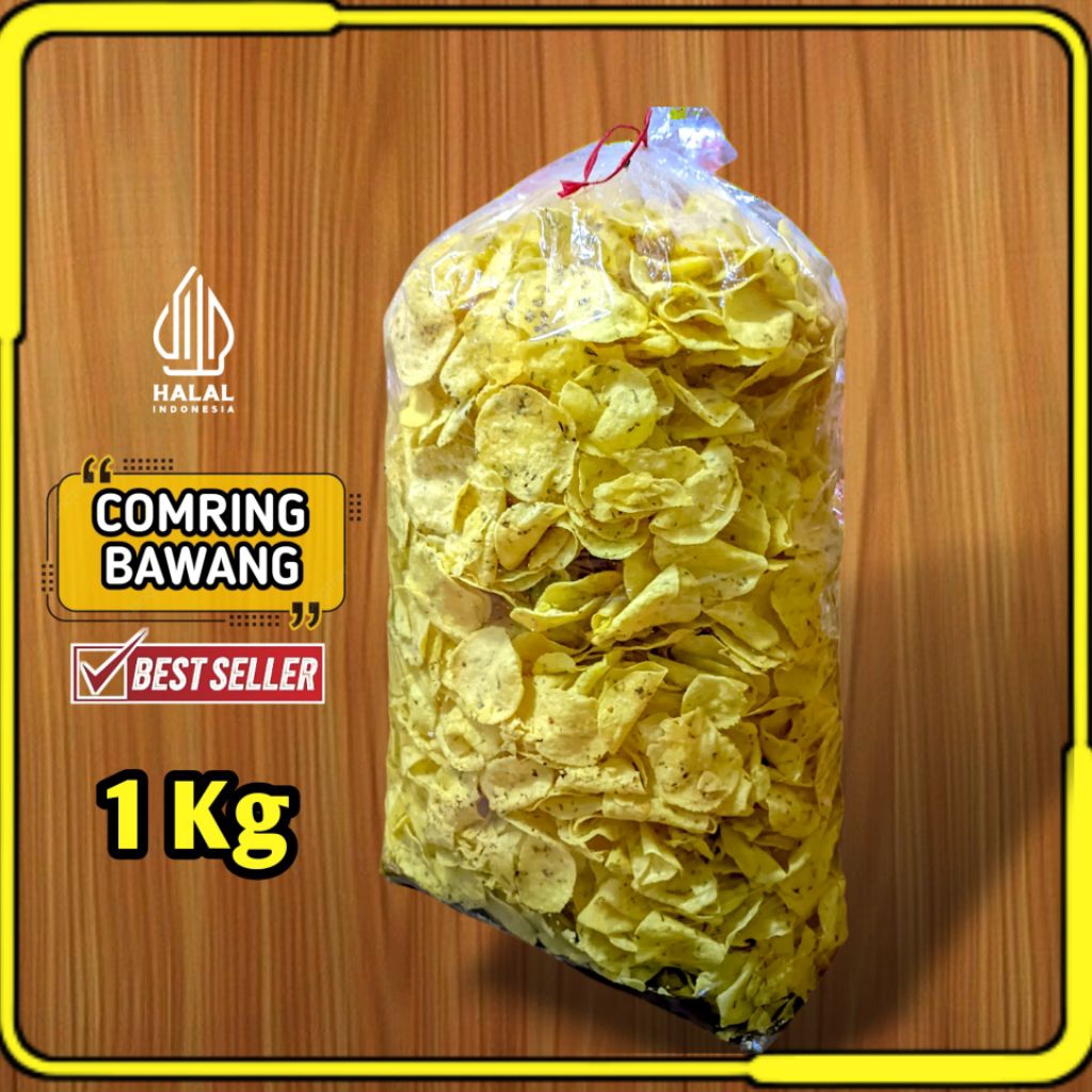 

Kecimpring Bawang Daun / Comring Bawang isi 1Kg - MURAH KHAS CIAMIS BEST SELLER GURIH KRIUK