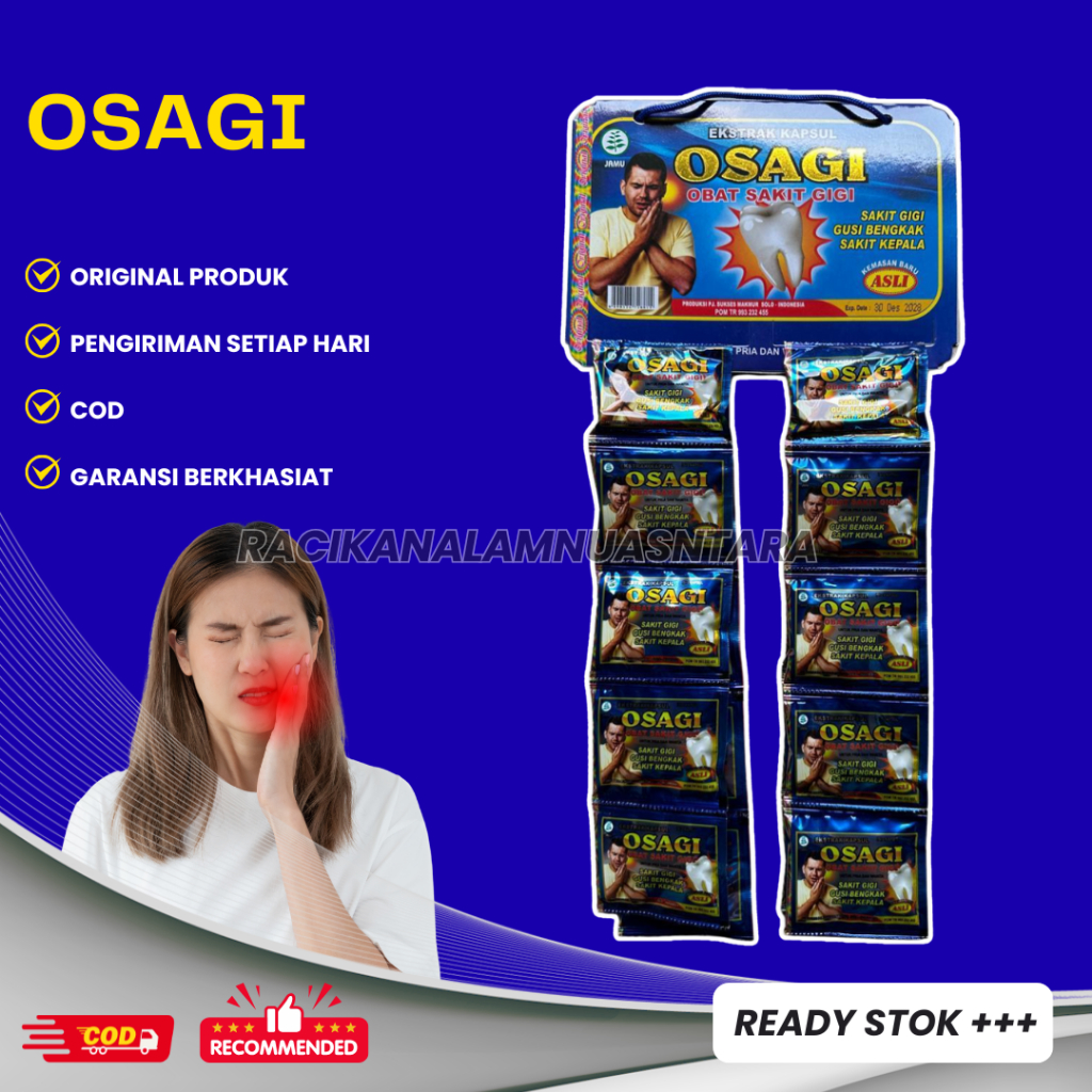 

OSAGI KAPSUL ORIGINAL OBAT SAKIT GIGI