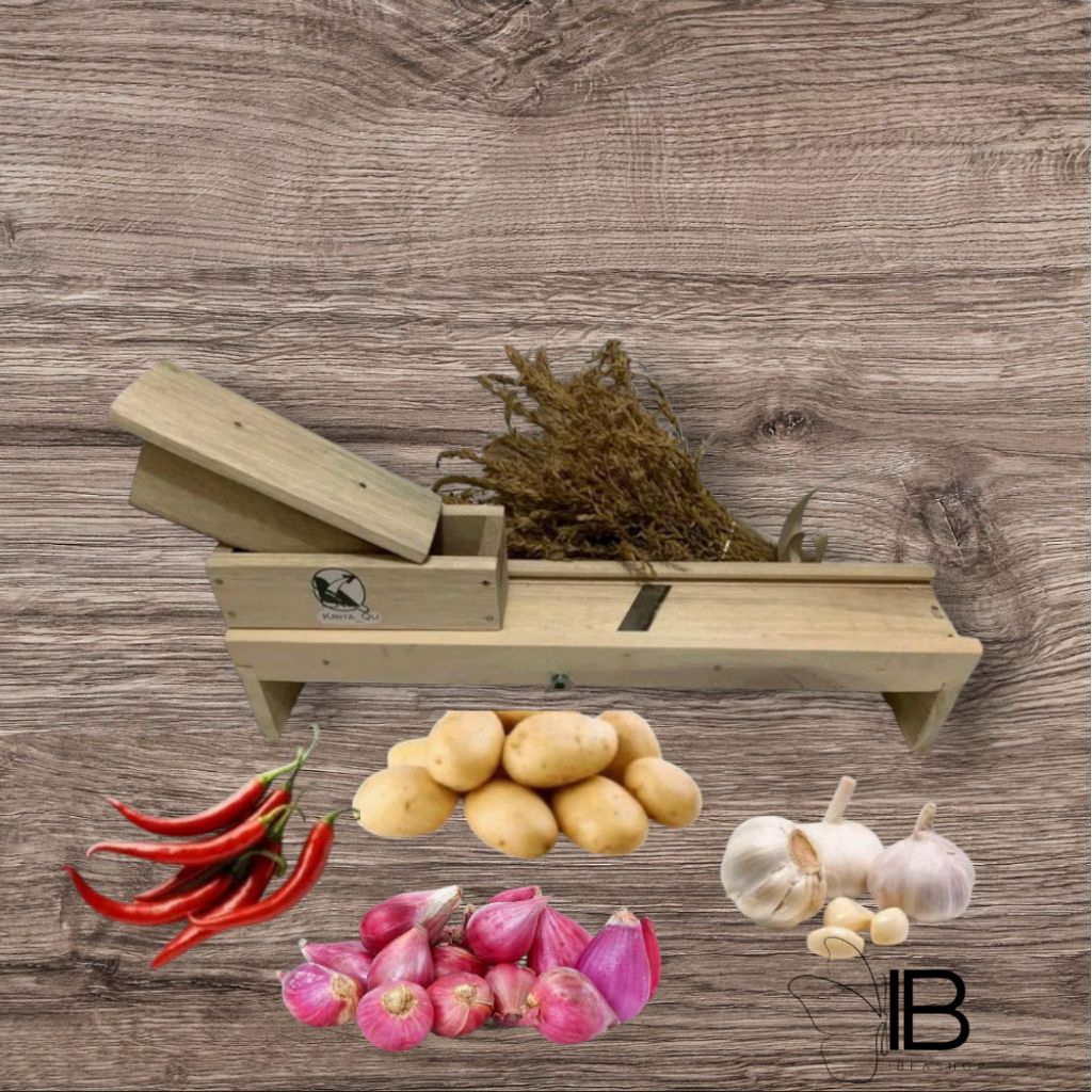 alat pengiris bawang, singkong,kentang,serbaguna dari kayu jati