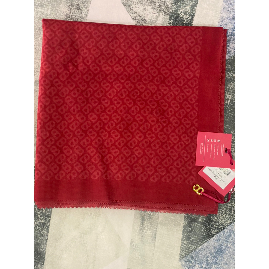 High Risk High Red Buttonscarves Tapis square baru dan siap kirim