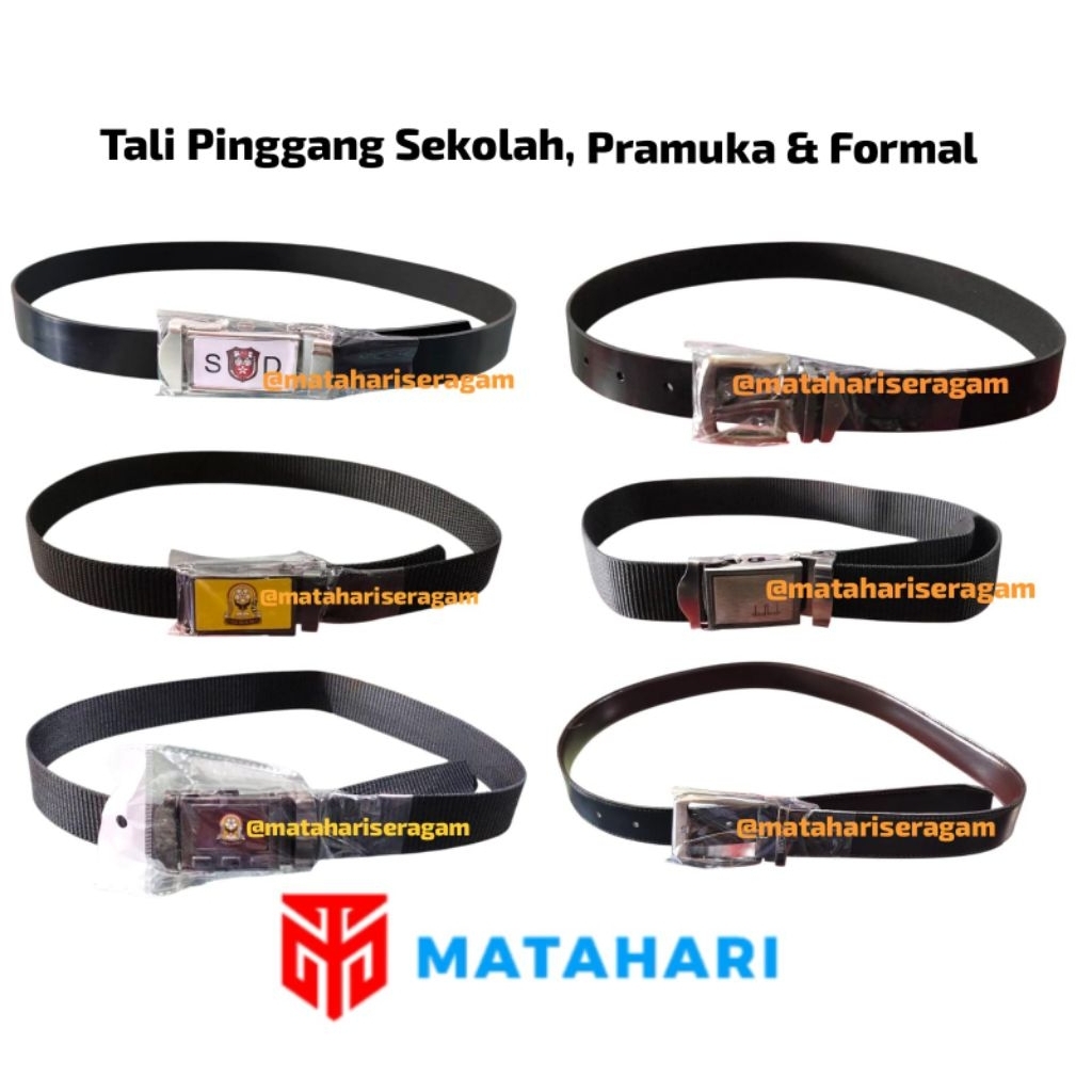 Matahari Seragam / Tali Pinggang SD / Tali Pinggang SMP / Tali Pinggang SMA / Tali Pinggang Pramuka 