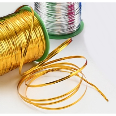 

ECER PER METER - Pita Kawat Souvenir Gold Emas Twist Tie Ikat Bungkus Sovenir Permen Snack Bingkisan Kantong Tali Pengikat Metalik Kilap Kilat Kaku Keras Foil Plastik Twis Twisted Ties Ulir Ikat Putar Puter Kecil Mas Hias Hiasan Gift Kado Hadiah Craft DIY
