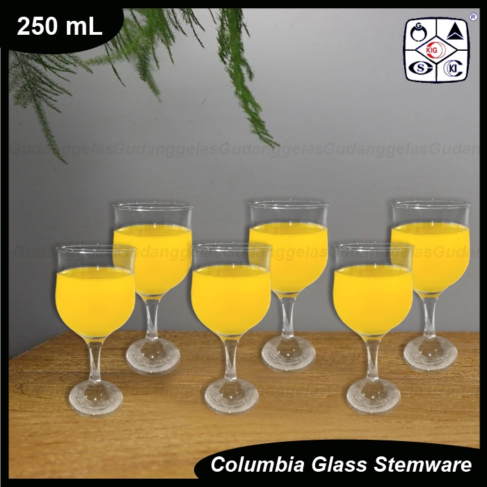 1 SET 6 PCS Gelas Kaki Orange Juice/Gelas Kaki Kedaung/Gelas Kaki/Gelas Orange Juice/Gelas Kaki Kaca