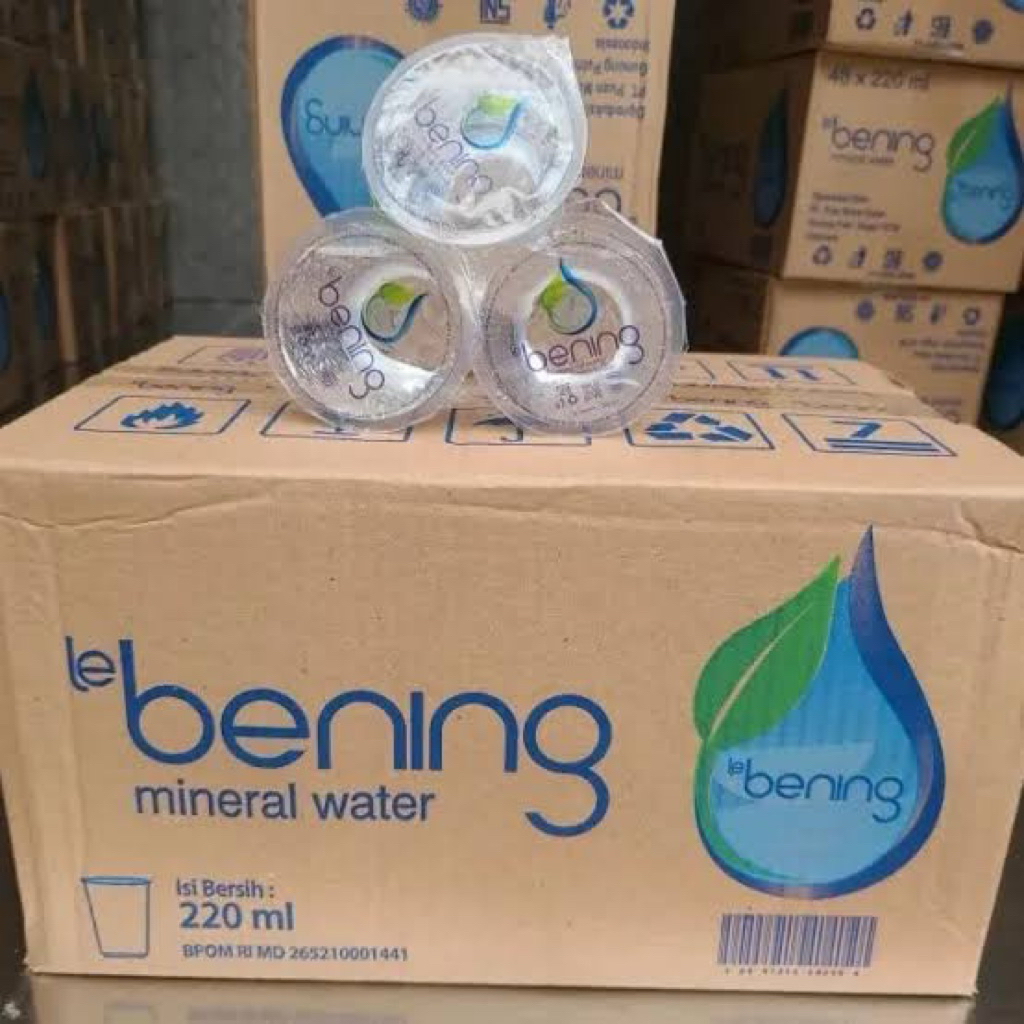 

le bening cup gelas mineral water 1 kardus