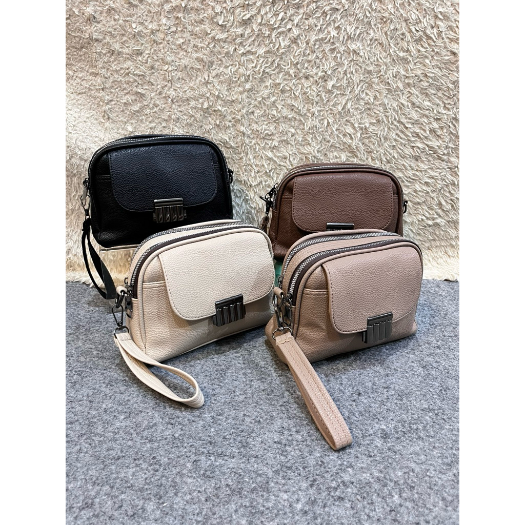Tas Dompet Fashion wanita handbag Bahan Kulit Jeruk