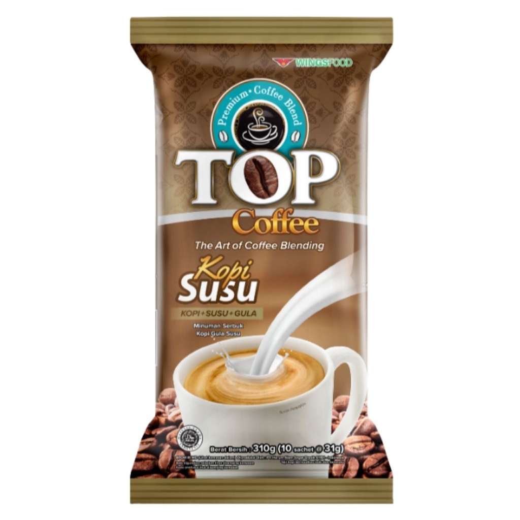 

Top Coffee Kopi Susu 3 in 1 Instan 10 x 31g
