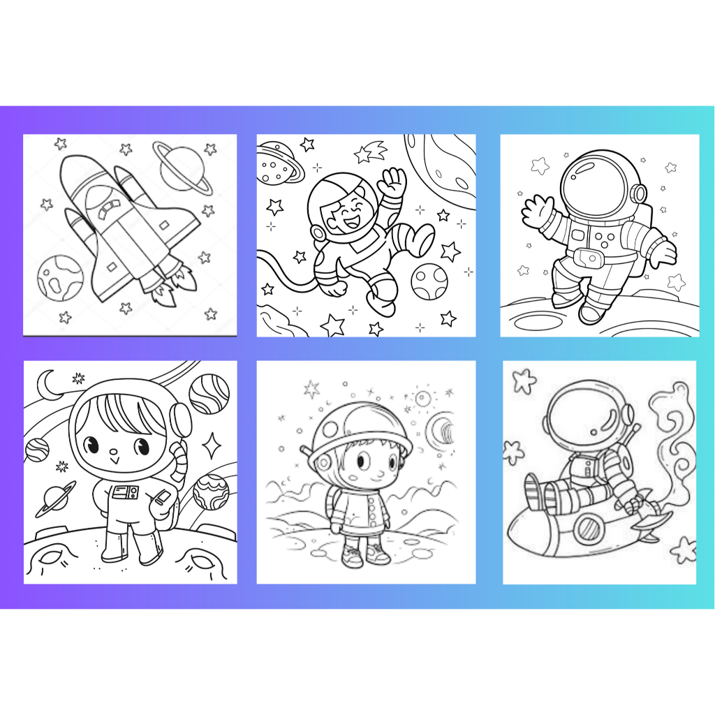 

Kertas10pcs lembar A5 mewarnai coloring whorkseet