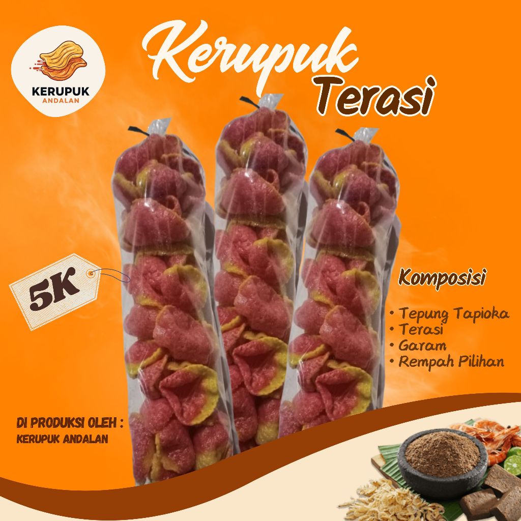 

Kerupuk Terasi Andalan - Gurih Wangi Khas Nusantara