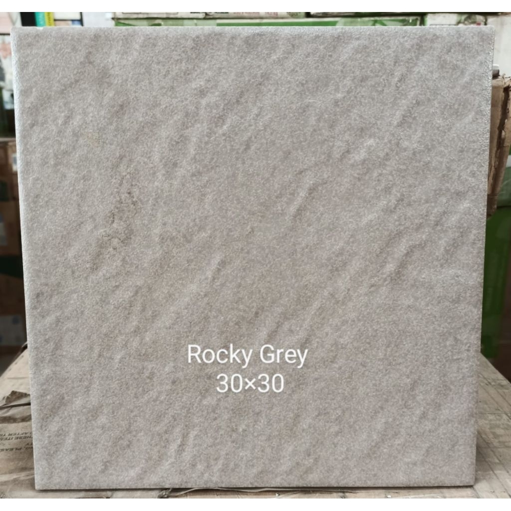 keramik lantai kamar mandi uk 30x30 rocky grey asia tile