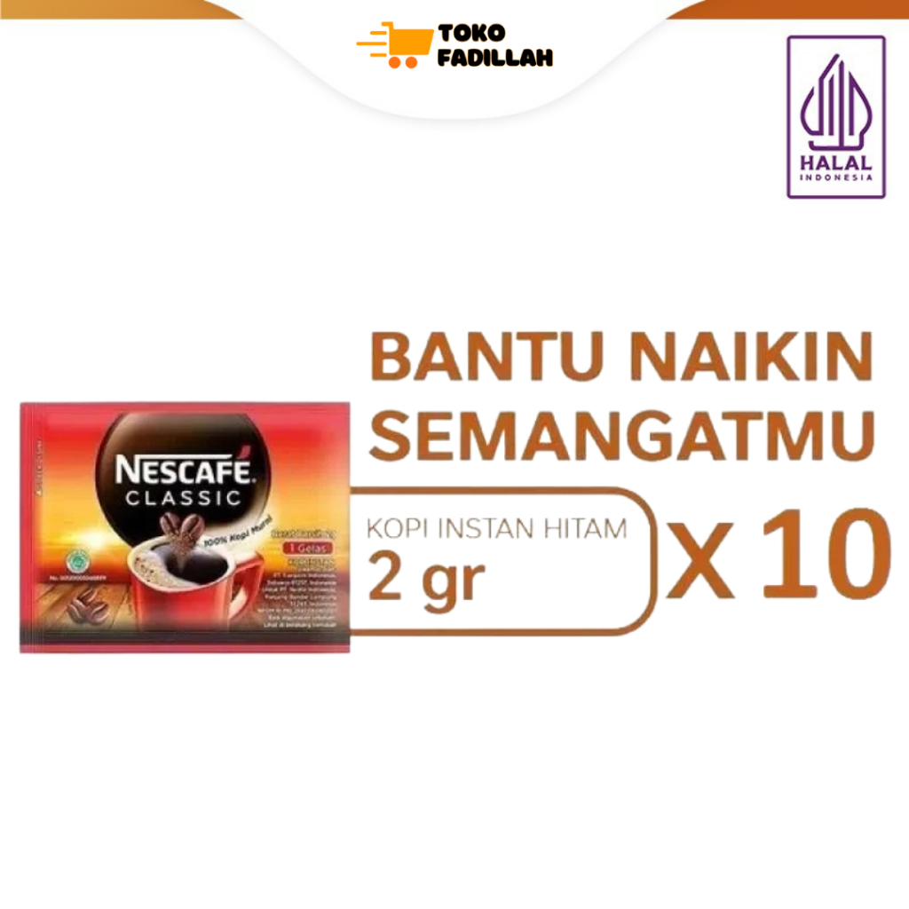 

Kopi Nescafe Classic 2gr x 10 Sachet [1 Renteng]