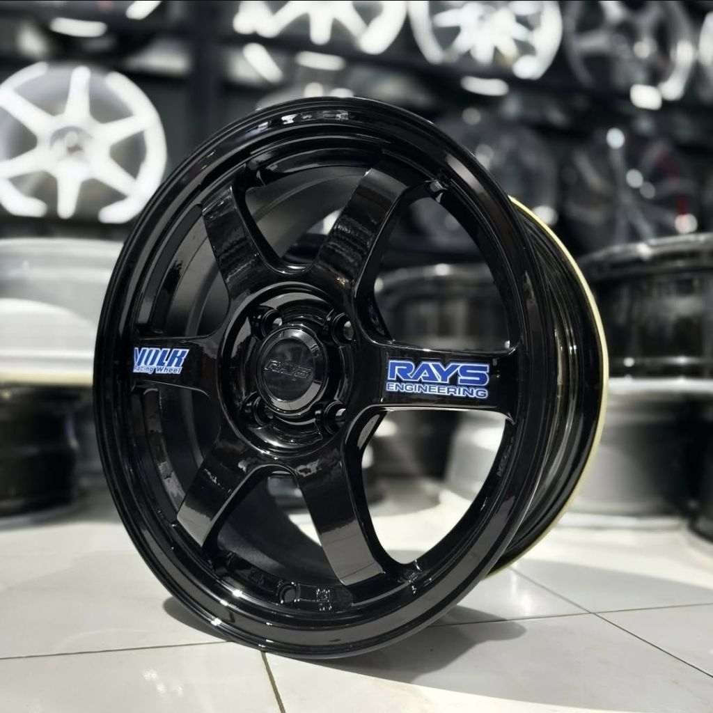 Velg mobil racing ring 15 model te37 ring Volkrays pelek mobil resing R15 mobil agya brio calya ayla