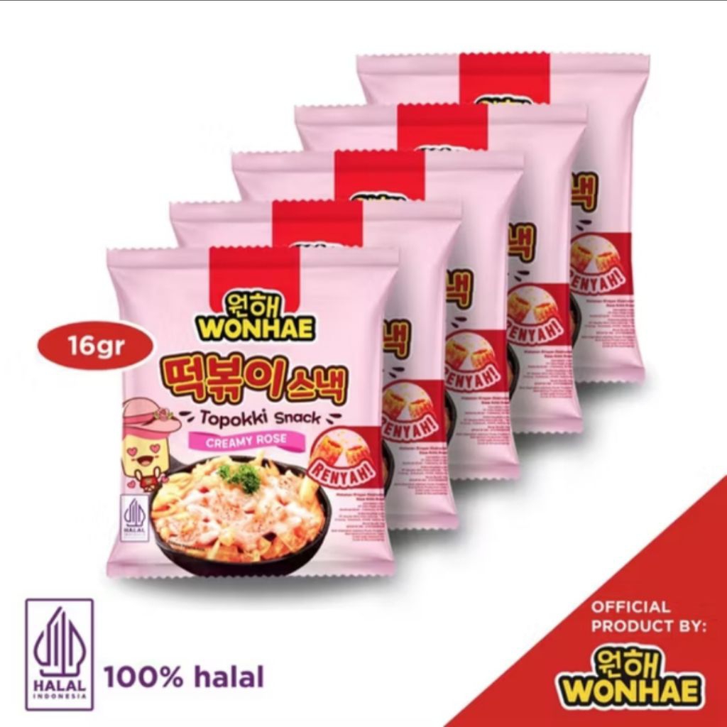 

SNACK WONHAE Tapokki snack 16grm (mix isi 10pcs)Mini