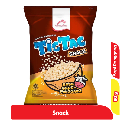 

TICTAC JUMBO PANGGANG 90GR Dua Kelinci Tic Tac Pilus Sapi Panggang 80 g