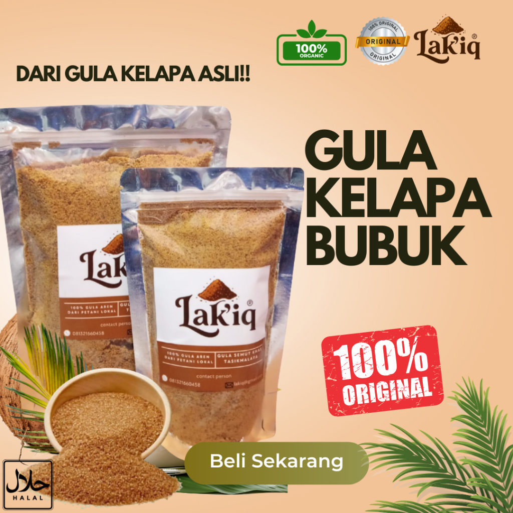 

Gula Kelapa Bubuk 1kg - Gula Semut Asli Dari Gula Merah tanpa Campuran - Gula Jawa Bubuk