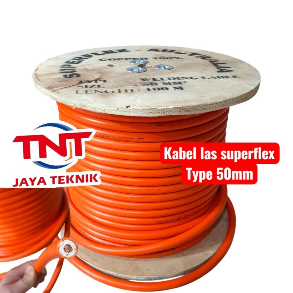 KABEL LAS SUPERFLEX TYPE 50MM ORANGE / KABEL LAS SUPER FLEX 50 MM ORANGE