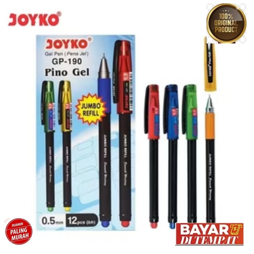

Pen Gel Joyko Pino Gel GP-190 hitam (original )