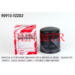 Filter Oli Oil Filter INNOVA INOVA FORTUNER BENSIN DIESEL SOLAR HILUX KIJANG 90915-YZZD2 - BEN MOBIL