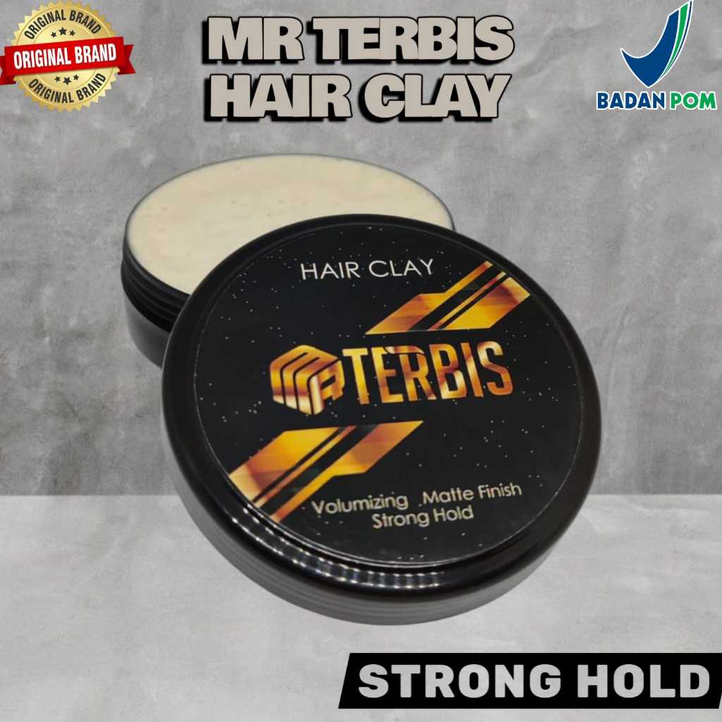 TERBIS CLAY BPOM (Harga Grosir)/ HAIR CLAY POMADE / MATTER CLAY POMADE