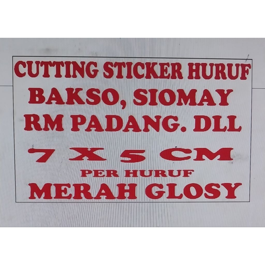 cutting stiker hurup  ESTELASE GEROBAK NAMA TOKO DLL