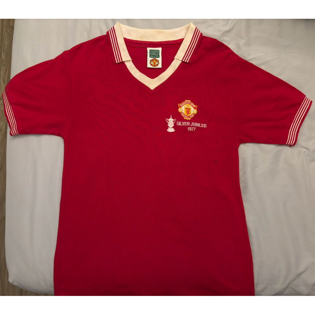 Jersey Manchester United MU Home 1976/77 Original Score Draw ScoreDraw Emyu Man United Man Utd Mufc 