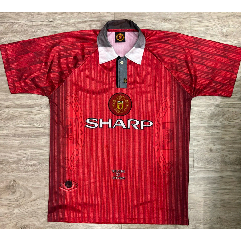 Jersey Manchester United MU Cobra 1996/1997 Official Tag Retro Vintage Emyu Man United Man Utd Mufc 