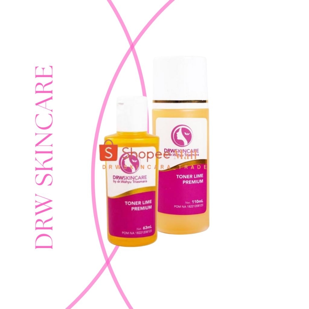 Toner Lime Premium DRW Skincare – Toner Pencerah Wajah, Atasi Flek & Kulit Kusam – 63ml / 110ml