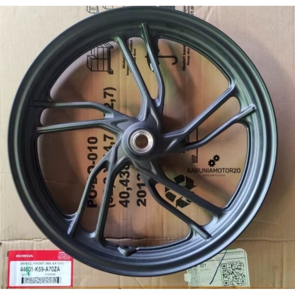 44601-K59-A70ZA HGP AHM 100% ORIGINAL VELG DEPAN VARIO 2018 K59J  44601K59A70ZA