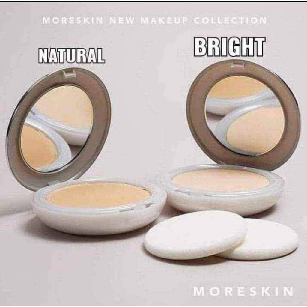 moreskin two way cake - moreskin natural - moreskin bright- bedak moreskin
