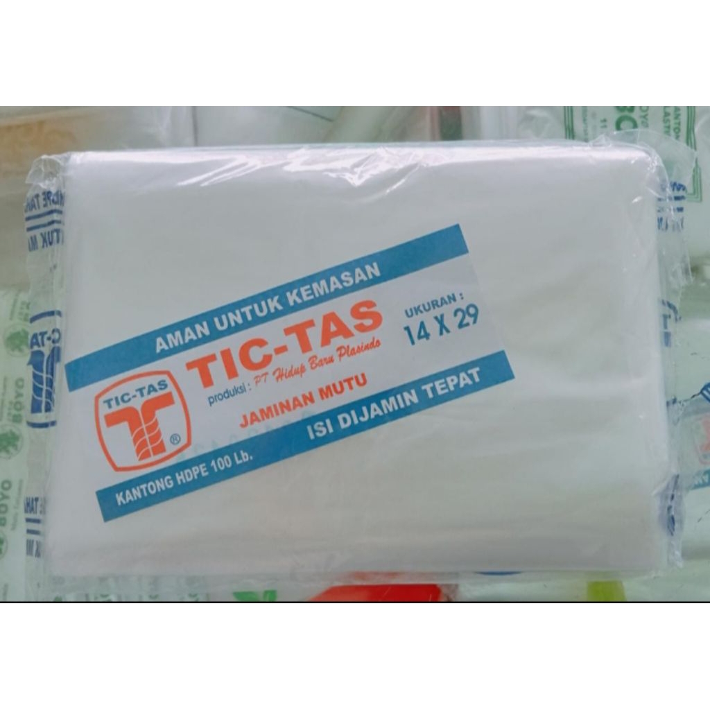 

PLASTIK TICTAS 1KG / 14x29