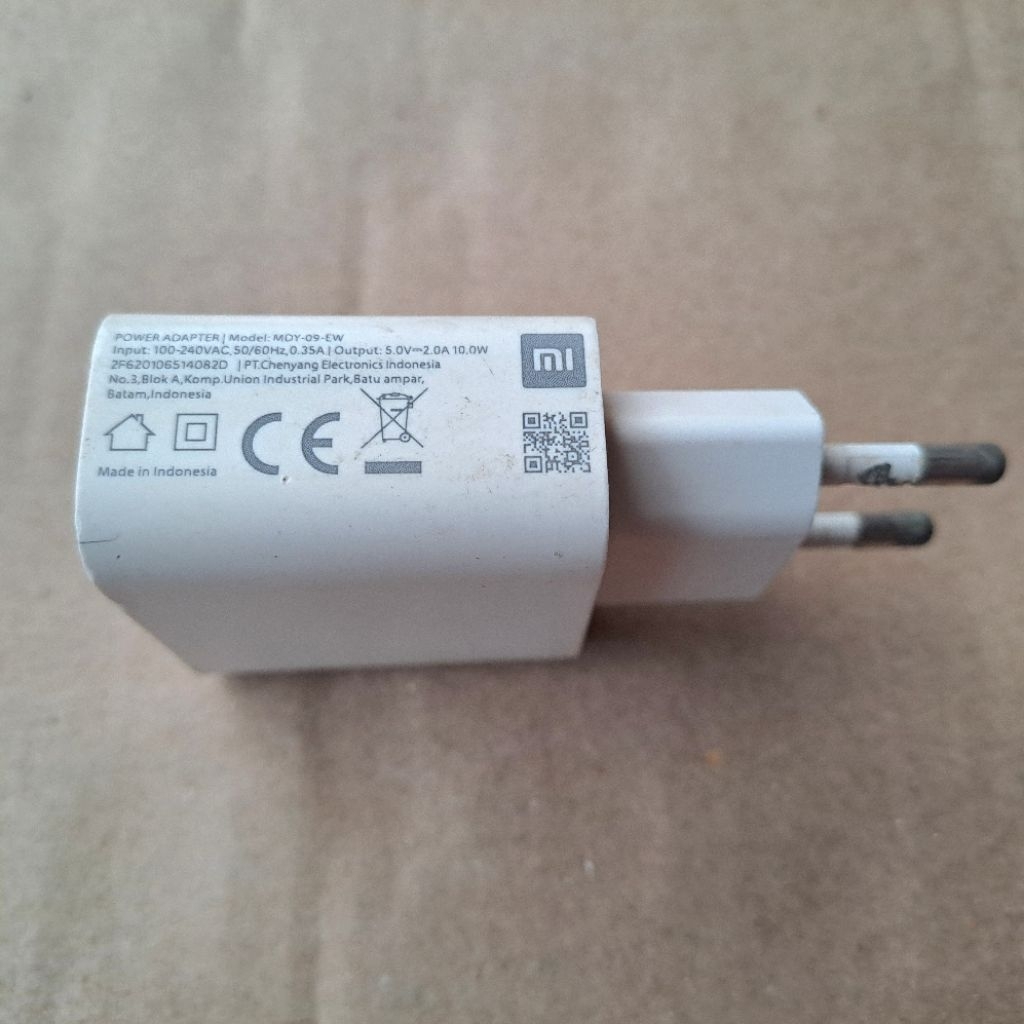 Kepala Charger Xiaomi 2A 10w Jaminan Ori 100% Bekas Garansi