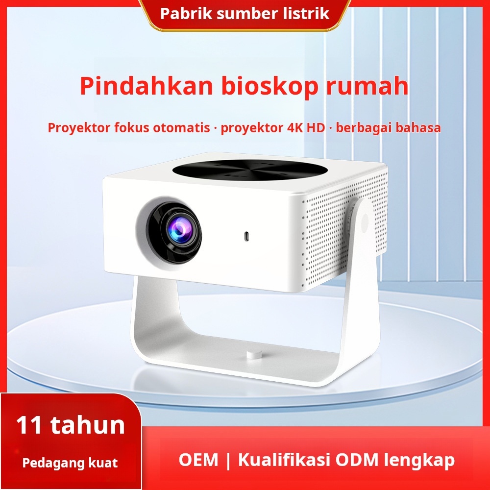 【NEW UPGRADE】 Proyektor Android TV 1080P Smart Projector Android 13.0 Ram 2G Rom 16G Home Theater Pr