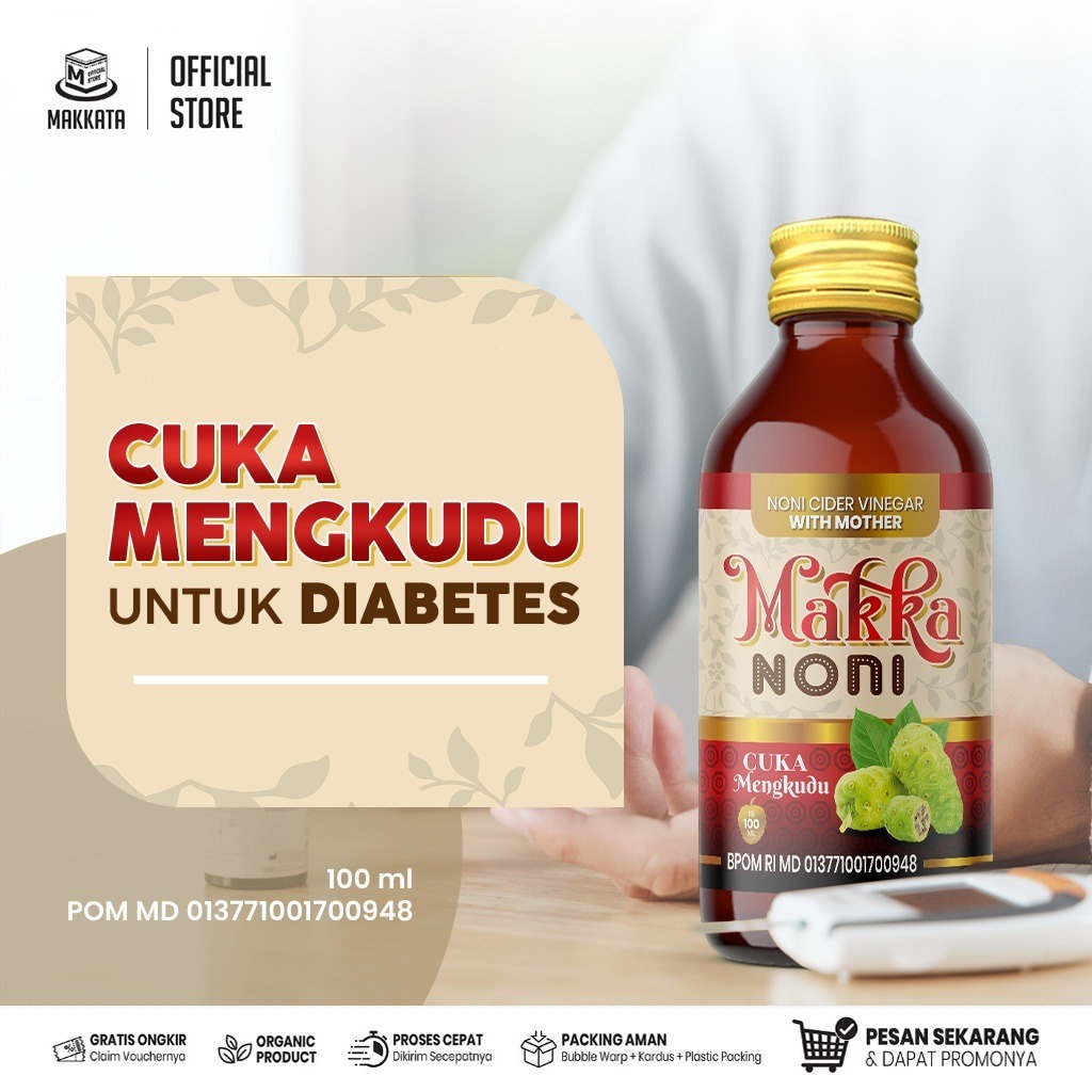 

Suplemen Penurun Berat Badan Cuka Makkanoni Sari Buah Mengkudu Isi 100 Dan 250 ML