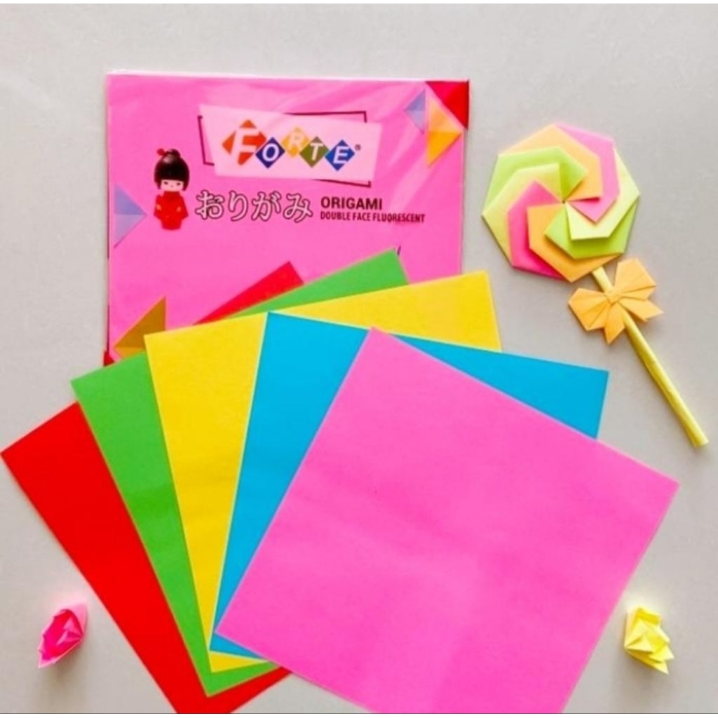 

kertas lipat/origami double side Forte 20x20(1 pack isi 25 lbr)