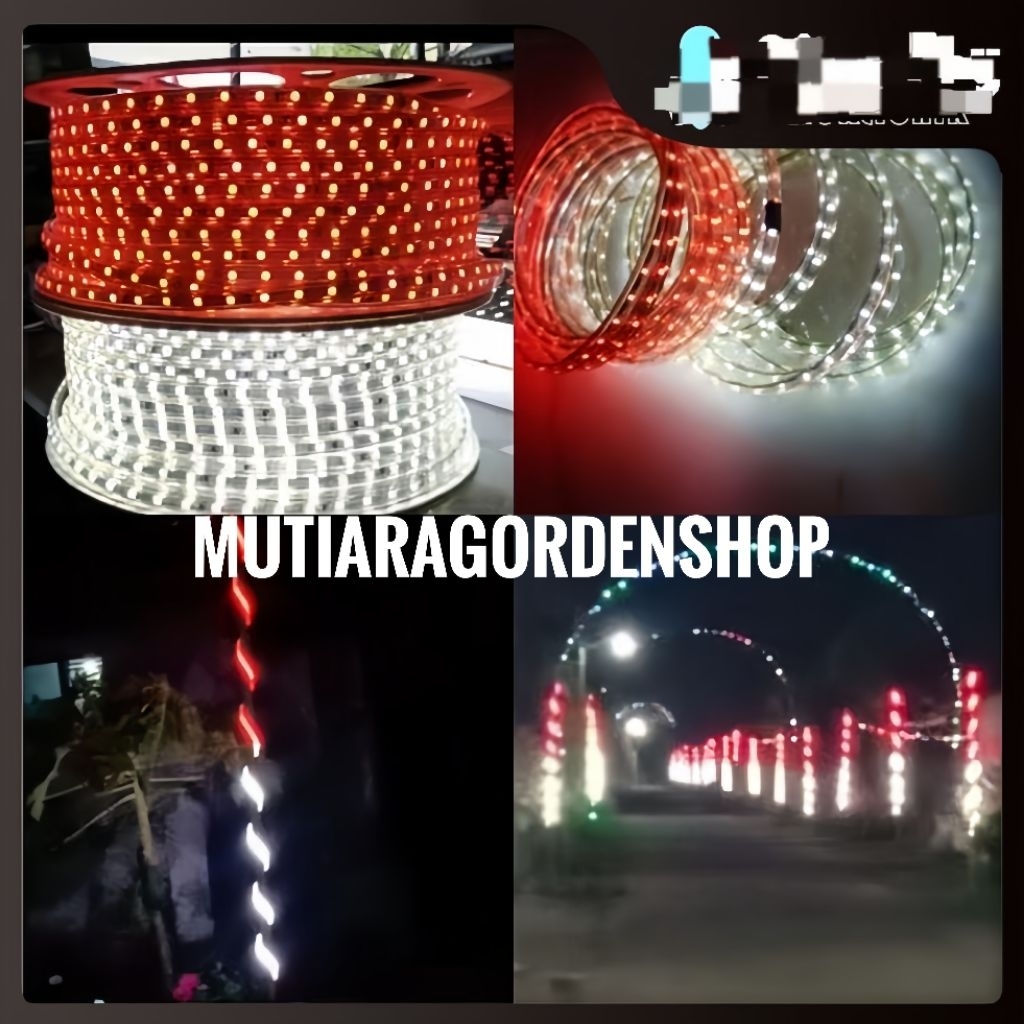Lampu led strip merah putih / lampu hias agustusan (lampu hias sambungan merah & putih)