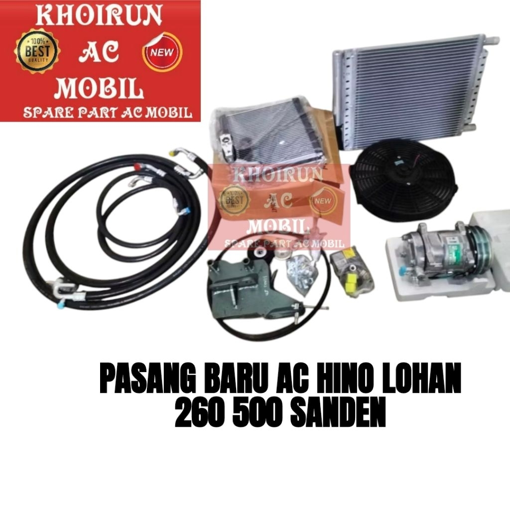 Unit Ac Pasang Baru Lengkap Hino Lohan 260 - 500 Sanden 508 ASLI - Komplit Barang Baru
