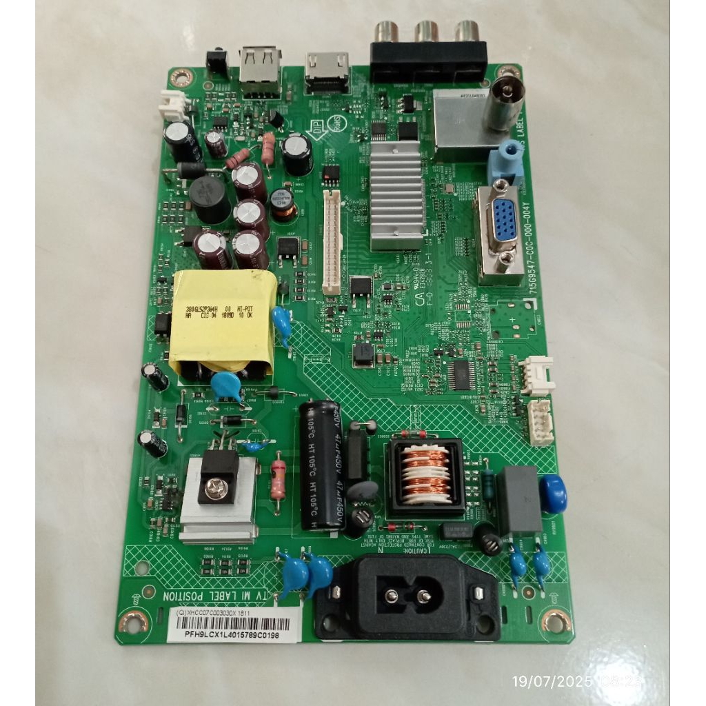 MB MOBO MAINBOARD MODULE MESIN TV PHILIPS 22PT5403 (MB PS22)