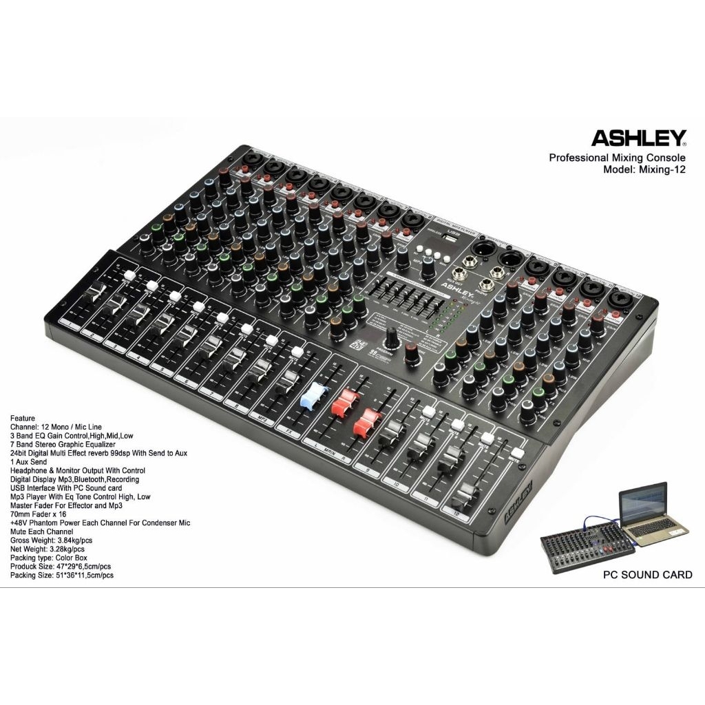 mixer Professional Mixing ConsoleModel: Mixing-12