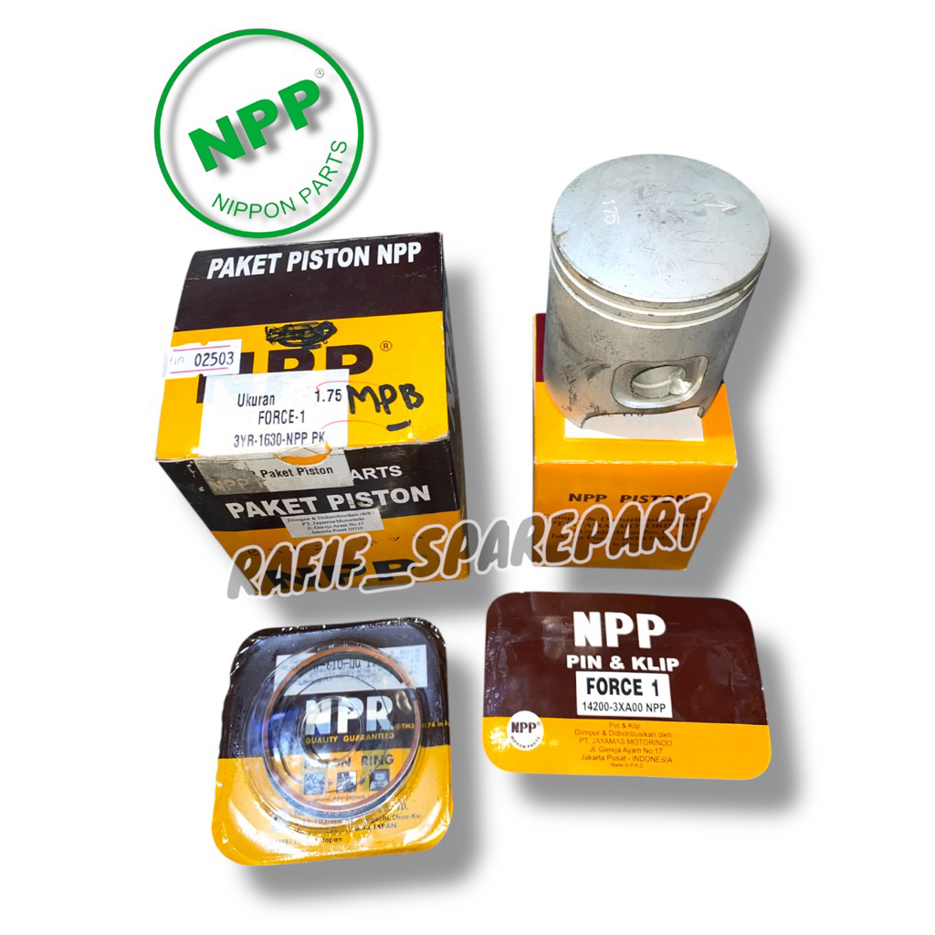 PISTON KIT NPP FIZR FORCE 1 OVERSIZR OS 1.75 SEHER KOMPLIT ORIGINAL NPP