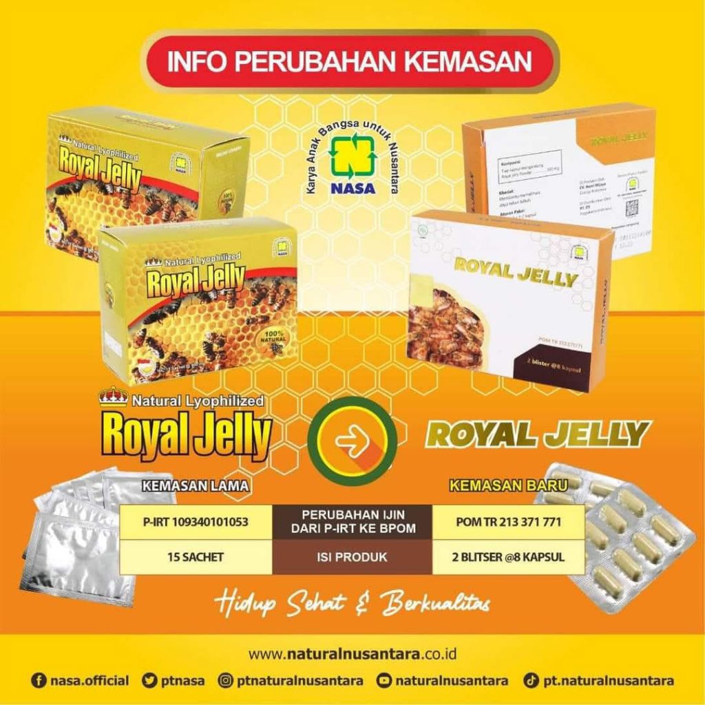 

natural lyophilized royal jelly - NRJ nasa