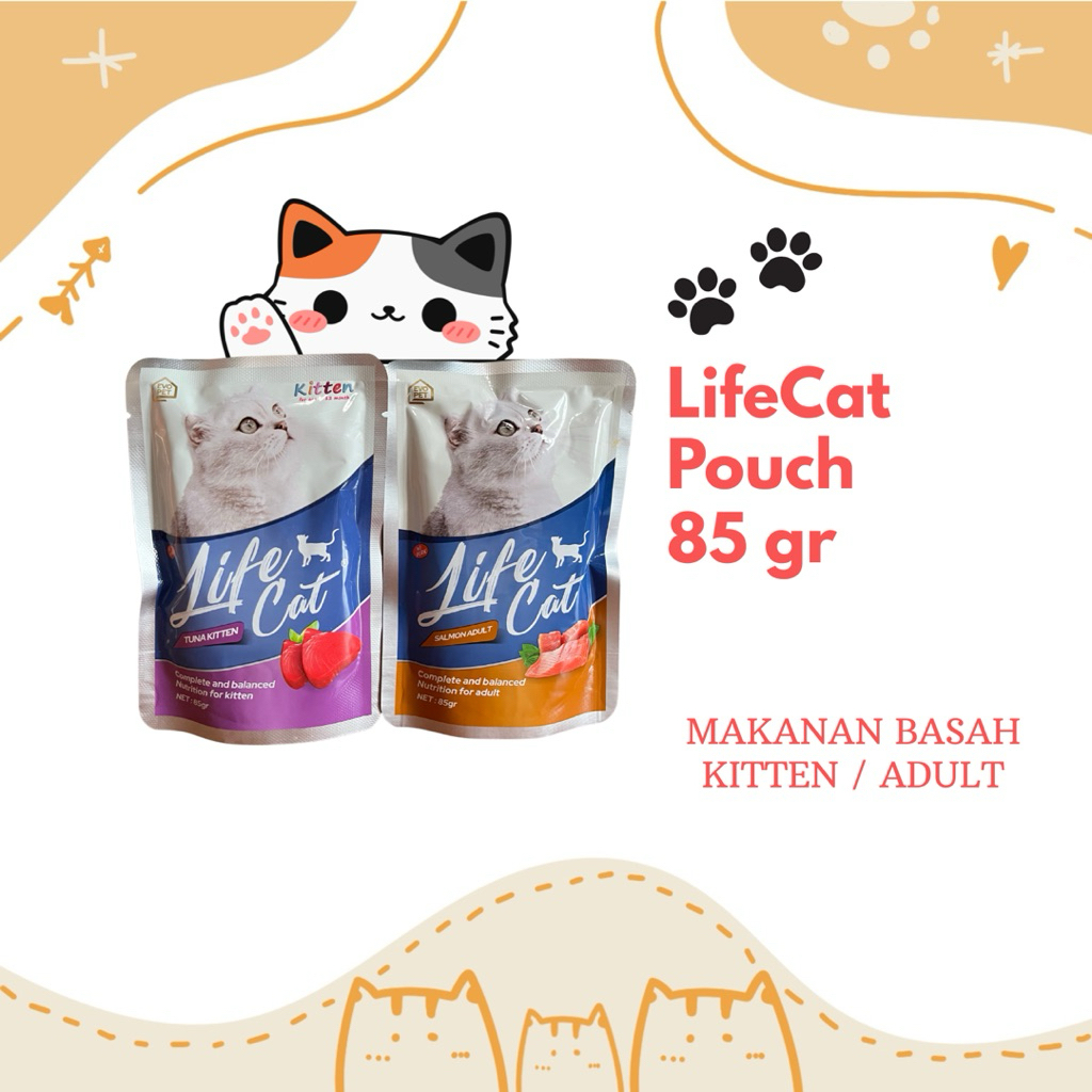Life cat pouch / life cat / life cat wet food / life cat creamy treats / jeni petshop